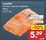 Aktuelles Lachsfilet Angebot bei Netto Marken-Discount in Leipzig ab 5,39 €