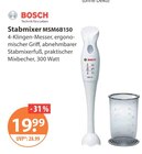 Stabmixer MSM6B150 Angebote von Bosch bei V-Markt Memmingen für 19,99 €