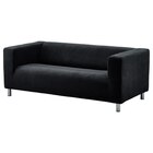 Bezug 2er-Sofa Vansbro schwarz Vansbro schwarz bei IKEA im Prospekt  für 59,00 €