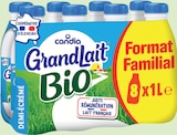 Grandlait Bio U.H.T. Demi-écrémé - CANDIA en promo chez Intermarché Super Brest à 8,96 €