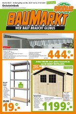 Globus-Baumarkt Prospekt für Hamburg mit 16 Seiten Globus-Baumarkt Prospekt für Hamburg: "WER BAUT BRAUCHT GLOBUS", 16 Seiten, 25.07.2021 - 31.07.2021