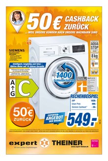 expert Theiner Prospekt für Eggenfelden mit 8 Seiten expert Theiner Prospekt für Eggenfelden: 50€ CASHBACK ZURÜCK, 8 Seiten, 25.10.2021 - 3.11.2021