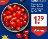 Aktuelle Tomaten Angebote bei ALDI SÜD in Karlsruhe Aktuelles Datteltomaten Angebot bei ALDI SÜD in Karlsruhe ab 1,29 €