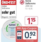 Softcreme von Isana für 0,92 € bei Rossmann im Angebot Softcreme von Isana im aktuellen Rossmann Prospekt