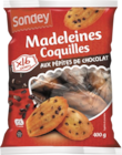 Madeleines coquilles aux pépites de chocolat - Sondey à 1,85 € dans le catalogue Lidl