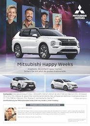 Mitsubishi Prospekt für Osterhofen mit 1 Seite Mitsubishi Prospekt für Osterhofen: "Mitsubishi Happy Weeks", 1 Seite, 15.09.2025 - 13.10.2025