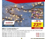 toom Baumarkt Lünne - Mikro-Lichterketten Angebot im Prospekt Mikro-Lichterketten bei toom Baumarkt im Lünne Prospekt für 23,99 €