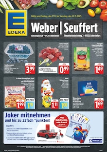 EDEKA Prospekt der Woche "Wir lieben Lebensmittel!" Seite 1, 17.11.2025 bis 22.11.2025 für Schweinfurt Aktueller EDEKA Prospekt "Wir lieben Lebensmittel!" Seite 1 von 8 Seiten für Schweinfurt