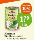 Bio-Kokosmilch von Alnatura im aktuellen tegut Prospekt für 1,79 €