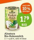 Bio-Kokosmilch im tegut Prospekt Bio-Kokosmilch von Alnatura im aktuellen tegut Prospekt für 1,79 €