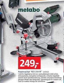 Kappzugsäge 'KGS 254 M' bei BAUHAUS in Mannheim Kappzugsäge 'KGS 254 M' im Angebot bei BAUHAUS Mannheim für 249,00 €