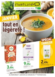 Prospectus Magasins Bio NaturéO en cours à Gennevilliers et alentours, "JANVIER tout en légèreté !", 22 pages, 07/01/2026 - 01/02/2026 Catalogue Magasins Bio NaturéO en cours à Gennevilliers et alentours, "JANVIER tout en légèreté !", 22 pages, 07/01/2026 - 01/02/2026