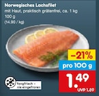 Aktuelle Fisch Angebote bei Netto Marken-Discount in Dortmund Aktuelles Norwegisches Lachsfilet Angebot bei Netto Marken-Discount in Dortmund ab 1,49 €