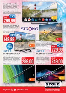 Fernseher im aktuellen Kaufhaus Stolz Prospekt (Rostock) Fernseher im Kaufhaus Stolz Prospekt "STOLZ. Das Kaufhaus im Norden." mit 20 Seiten (Rostock)
