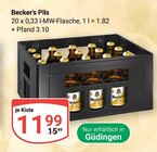 Aktuelle Becks Angebote bei GLOBUS in Saarbrücken Aktuelles Pils Angebot bei GLOBUS in Saarbrücken ab 11,99 €
