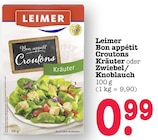Bon appétit Croutons Kräuter im Angebot bei E center in Mannheim Bon appétit Croutons Kräuter Angebote von LEIMER bei E center Mannheim für 0,99 €