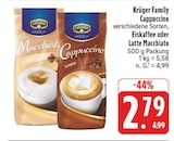 Cappuccino im Angebot bei EDEKA in Coburg Cappuccino Angebote von Krüger Family bei EDEKA Coburg für 2,79 €
