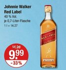 Red Label von Johnnie Walker im aktuellen V-Markt Prospekt für 9,99 €