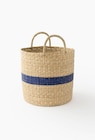 Panier bande 35x35cm en jonc de mer en promo chez Monoprix Grenoble Vallier Grenoble à 13,99 €