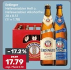 Aktuelle Erdinger Angebote bei Getränke König in Ingolstadt Aktuelles Hell Angebot bei Getränke König in Ingolstadt ab 17,79 €