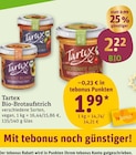 Bio-Brotaufstrich von Tartex im aktuellen tegut Prospekt für 1,99 €