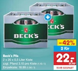 Pils Angebote von Beck's bei Netto Marken-Discount Göppingen für 22,00 €
