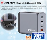 Universal GaN-Ladegerät 200W Angebote von Verbatim bei HEM expert Singen für 79,99 €