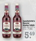 Saurer Joster Likör Angebote von Landwirth's bei E center Rastatt für 5,49 €