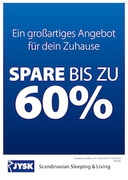 JYSK Prospekt für Gotha mit 1 Seite JYSK Prospekt für Gotha: "SALE", 1 Seite, 16.08.2026 - 17.09.2026