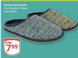 Herren-Hausschuhe im Angebot bei GLOBUS in Zwickau Herren-Hausschuhe Angebote bei GLOBUS Zwickau für 7,99 €