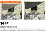 SONNENSEGEL DREIECKIG bei OBI im Göttingen Prospekt für 14,99 €