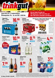 Der aktuelle Trinkgut Prospekt Der aktuelle Trinkgut Prospekt Simbachs GetrÀnkmarkt!