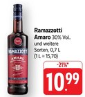 Amaro im Angebot bei E center in Reutlingen Amaro Angebote von Ramazzotti bei E center Reutlingen für 10,99 €