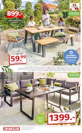 Aktueller Segmüller Prospekt mit Gartenbank, "Gartenmöbel Fachzentrum", Seite 14