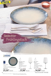 Weinglas im METRO Prospekt in Eisenach Aktueller METRO Prospekt mit Weinglas, "Saisonkatalog Frühling", Seite 26