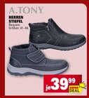 HERREN STIEFEL im Angebot bei E center in Schwäbisch Gmünd HERREN STIEFEL Angebote von A.TONY bei E center Schwäbisch Gmünd für 39,99 €