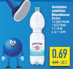 Gerolsteiner natürliches Mineralwasser Medium Angebote von Gerolsteiner bei diska Plauen für 0,69 €