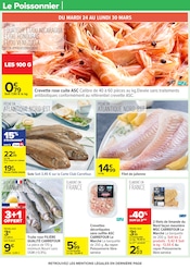 Promos Crevettes Décortiquées dans le catalogue "PÂQUES POUR TOUS LES GOÛTS" de Carrefour à la page 33