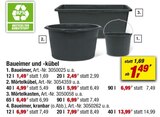 Baueimer und -kübel von  im aktuellen toom Baumarkt Prospekt für 1,49 €