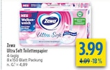 Ultra Soft Toilettenpapier im Angebot bei diska in Chemnitz Ultra Soft Toilettenpapier Angebote von Zewa bei diska Chemnitz für 3,99 €