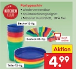 Partygeschirr von Kitchen Club für 4,99 € bei Netto Marken-Discount im Angebot Partygeschirr von Kitchen Club im aktuellen Netto Marken-Discount Prospekt