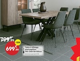 Table à rallonge pied papillon en promo chez Maxi Bazar Table à rallonge pied papillon dans le catalogue Maxi Bazar