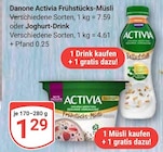 Aktuelle Joghurt Angebote bei GLOBUS in Koblenz Aktuelles Activia Frühstücks-Müsli Angebot bei GLOBUS in Koblenz ab 4,61 €