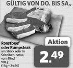 Roastbeef oder Rumpsteak Angebote bei Markant Nordwest Bad Salzuflen für 2,49 €