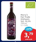 Fair Trade Glühwein von Marry’s im aktuellen budni Prospekt