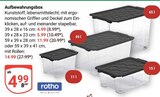 Aufbewahrungsbox im Angebot bei GLOBUS in Kerpen Aufbewahrungsbox Angebote von rotho bei GLOBUS Kerpen für 4,99 €