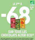 LE 2ÈME À -68% SUR TOUS LES CHOCOLATS ALTER ECO à Intermarché dans Grenay