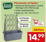 Pflanzkasten mit Spalier im Angebot bei Netto Marken-Discount in Neuwied Pflanzkasten mit Spalier Angebote bei Netto Marken-Discount Neuwied für 14,99 €