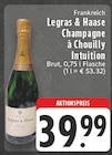 Champagne à Chouilly Intuition Angebote von Legras & Haase bei E center Herne für 39,99 €