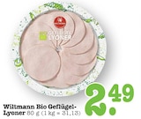 Bio Geflügel-Lyoner Angebote von Wiltmann bei E center Mainz für 2,49 €